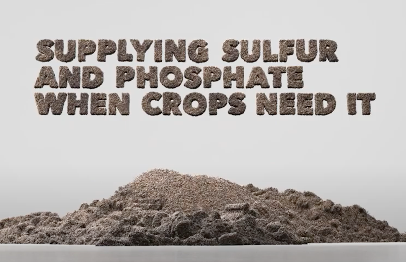 supplying sulfur and phosphate when crops need it
